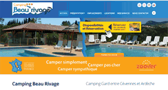Desktop Screenshot of camping-beau-rivage.fr